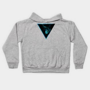 Cosmic Triangle Cat Kids Hoodie